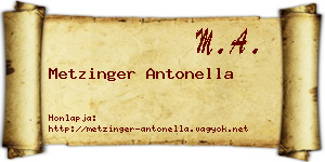 Metzinger Antonella névjegykártya